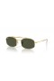 Ray-Ban RB3719 M (51 - 20) con lentes de color Verde y Oro, Gafas de sol de montura