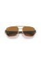 Ray-Ban RB3672 XL (60 - 17) con lentes Marrones y Gafas de sol de montura de Oro