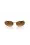 Ray-Ban RB3734 XL (59 - 18) con lentes Marrones y Gafas de sol de montura de Oro