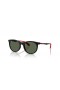 Ray-Ban RB9082S Niños L (47 - 17) con lentes de color Verde y Negro Gafas de sol de montura