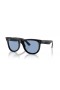 Ray-Ban RBR0502S Caminante Inversa S (50 - 22) con lentes Azules y Negro Gafas de sol de montura