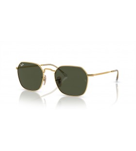 Ray-Ban RB3694 Jim L (53 - 20) con lentes de color Verde y Oro, Gafas de sol de montura