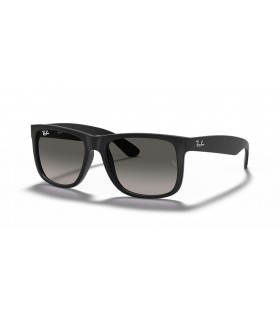 Ray-Ban RB4165 Justin Clásico S (54 - 16) con Gris y lentes de marco Negro, Gafas de sol