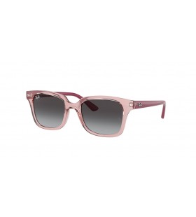 Ray-Ban RB9071S Niños L (48 - 18) con Gris lentes y Gafas de sol de montura Rosa