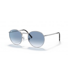 Ray-Ban RB3637 Nueva Ronda XS (50 - 21) con lentes Azules y Gafas de sol de montura de Plata
