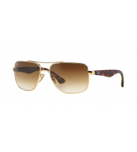 Ray-Ban RB3483 L (60 - 16) con lentes Marrones y Gafas de sol de montura de Oro