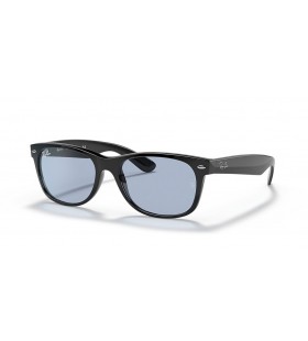 Ray-Ban RB2132F Nuevo Wayfarer Classic M (55 - 18) con lentes Azules y Negro Gafas de sol de montura