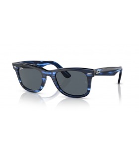 Ray-Ban RB2140 Original Wayfarer Bio-Base de L (50 - 22) con lentes Azules y Azul Gafas de sol de montura
