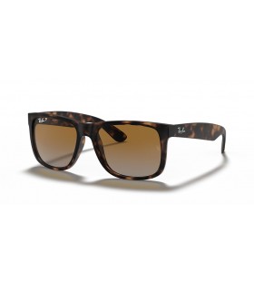 Ray-Ban RB4165 Justin Clásico S (54 - 16) con lentes Marrones y la Tortuga Gafas de sol de montura