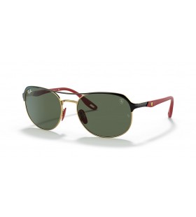 Ray-Ban RB3685M de la Scuderia Ferrari de Colección XL (58 - 19) con lentes de color Verde y Negro Gafas de sol de montura