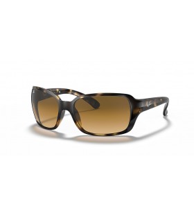 Ray-Ban RB4068 M (60 - 17) con lentes Marrones y la Tortuga Gafas de sol de montura