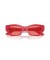 Ray-Ban RB4430 زينة الحيوي القائم ق (49 - 22) مع الوردي العدسات و النظارات الشمسية الإطار الأحمر