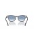 Ray-Ban RB0707S XL (53 - 21) مع الأزرق العدسات رمادي نظارات الإطار