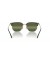 Ray-Ban RB4416F جديدة Clubmaster XXL (55 - 20) مع الفضة العدسات الخضراء نظارات الإطار
