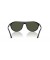 Ray-Ban RB2215 XL (56 - 20) مع الأخضر العدسات و النظارات الشمسية الإطار الأسود