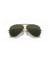 Ray-Ban RB3138 مطلق النار XL (62 - 09) مع الأخضر العدسات الذهب الإطار النظارات الشمسية