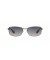 Ray-Ban RB3478 م (60 - 17) مع العدسات الزرقاء والفضية نظارات الإطار