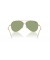 Ray-Ban RBR0101S الطيار العكسي L (59 - 11) مع الأخضر العدسات الذهب الإطار النظارات الشمسية