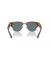 Ray-Ban RB0316S ميجا Clubmaster XL (53 - 21) مع الأزرق العدسات البني نظارات الإطار