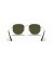 Ray-Ban RB3548N سداسية شقة العدسات م (51 - 21) مع الأخضر العدسات الذهب الإطار النظارات الشمسية