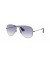 Ray-Ban RB3558 L (58 - 14) مع الأزرق العدسات و النظارات الشمسية الإطار الأسود