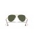 Ray-Ban RB3689 الطيار المعادن الثاني ل (58 - 14) مع الأخضر العدسات الذهب الإطار النظارات الشمسية