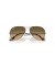 Ray-Ban RB3025 Aviator Large Metal XXL (62 - 14) مع العدسات البني و البني نظارات الإطار