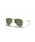 Ray-Ban RB9506S الطيار الاطفال M (50 - 13) مع الأخضر العدسات الذهب الإطار النظارات الشمسية