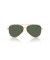 Ray-Ban RBR0101S الطيار العكسي L (59 - 11) مع الأخضر العدسات الذهب الإطار النظارات الشمسية