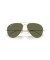 Ray-Ban RB3825 القديمة الطيار XXL (62 - 14) مع الأخضر العدسات الذهب الإطار النظارات الشمسية