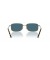 Ray-Ban RB3717 XL (57 - 18) مع العدسات الزرقاء والذهب نظارات الإطار