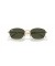 Ray-Ban RB3749 XXL (58 - 18) مع الأخضر العدسات الذهب الإطار النظارات الشمسية