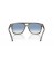 Ray-Ban RB2213 L (55 - 20) مع العدسات الزرقاء و السلحفاة نظارات الإطار