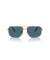 Ray-Ban RB3796 L (59 - 15) مع العدسات الزرقاء والذهب نظارات الإطار