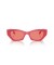 Ray-Ban RB4430 زينة الحيوي القائم ق (49 - 22) مع الوردي العدسات و النظارات الشمسية الإطار الأحمر