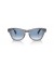 Ray-Ban RB0707S XL (53 - 21) مع الأزرق العدسات رمادي نظارات الإطار