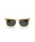 Ray-Ban RB3875 عابر سبيل ديلوكس لتر (53 - 18) مع الأخضر العدسات الذهب الإطار النظارات الشمسية