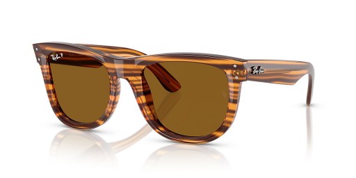 Ray-Ban RBR0502S عابر سبيل عكس م (53 - 20) مع العدسات البني و البني نظارات الإطار
