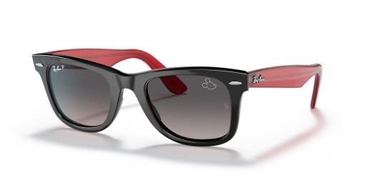 Ray-Ban RB2140 عابر سبيل ميكي J22 لتر (50 - 22) مع العدسات الرمادية و السوداء نظارات الإطار
