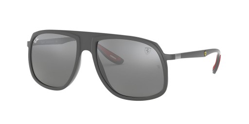 Ray-Ban RB4308M سكوديريا فيراري مجموعة XL (57 - 17) مع الفضة العدسات رمادي نظارات الإطار