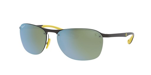 Ray-Ban RB4302M سكوديريا فيراري مجموعة XL (62 - 16) مع الفضة العدسات رمادي نظارات الإطار