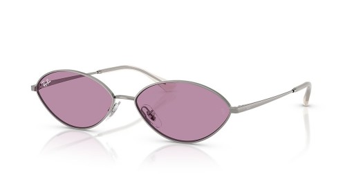 Ray-Ban RB3757 كاي الحيوي القائم L (56 - 15) مع البنفسجي العدسات و النظارات الشمسية الإطار الفضي