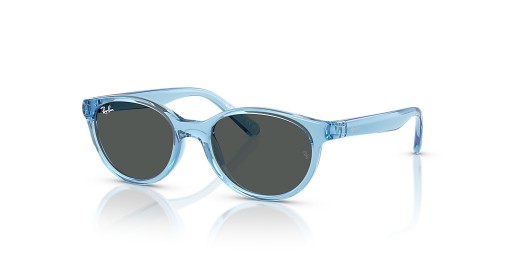 Ray-Ban RB9080S الاطفال الحيوي القائم ق (45 - 16) مع العدسات الرمادية والزرقاء نظارات الإطار