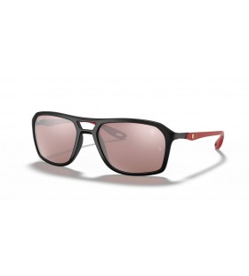 Ray-Ban RB4329M سكوديريا فيراري جمع ل (57 - 19) مع الفضة العدسات و النظارات الشمسية الإطار الأسود