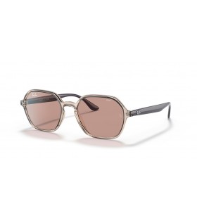 Ray-Ban RB4361 تتطور S (52 - 18) مع العدسات البني والبيج نظارات الإطار