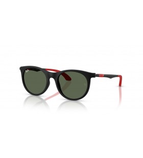 Ray-Ban RB9082S أطفال L (47 - 17) مع الأخضر العدسات و النظارات الشمسية الإطار الأسود