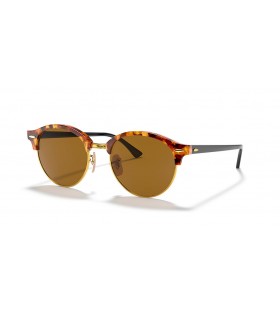 Ray-Ban RB4246 Clubround Ø§Ù„ÙƒÙ„Ø§Ø³ÙŠÙƒÙŠØ© Ù… (51 - 19) Ù…Ø¹ Ø§Ù„Ø¹Ø¯Ø³Ø§Øª Ø§Ù„Ø¨Ù†ÙŠ Ùˆ Ø§Ù„Ø¨Ù†ÙŠ Ù†Ø¸Ø§Ø±Ø§Øª Ø§Ù„Ø¥Ø·Ø§Ø±