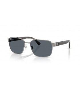 Ray-Ban RB3751 L (58 - 17) مع العدسات الزرقاء والفضية نظارات الإطار