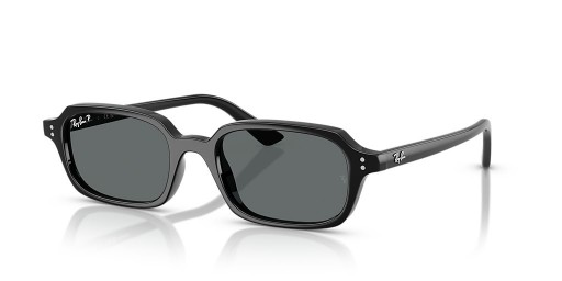 Ray-Ban RB4455 Zuri Bio-Založené L (52 - 19) s Šedá skla a Černý rám Brýle