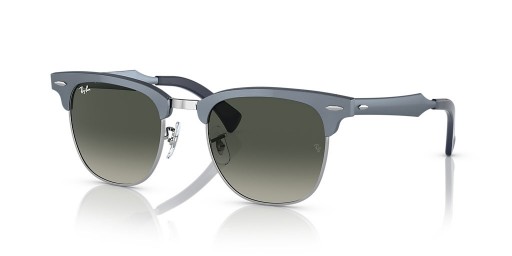 Ray-Ban RB3507 Clubmaster Aluminum L (51 - 21) s Šedými čočkami a Modrá rám sluneční Brýle